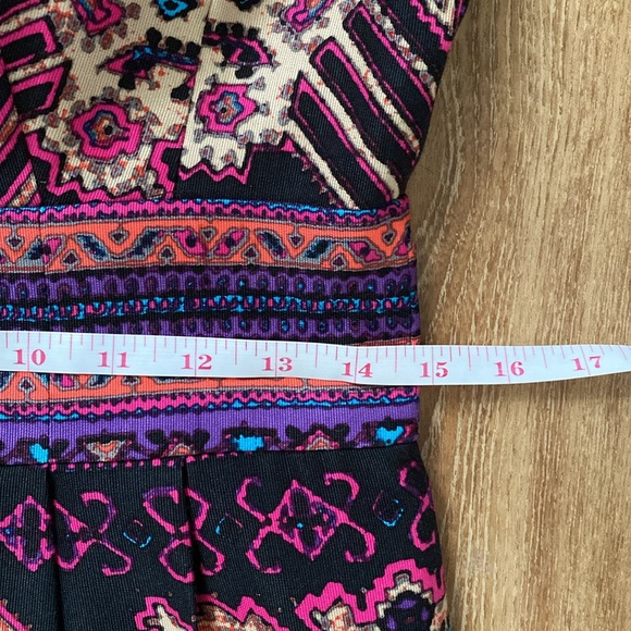Nanette Lepore Aztec Print Zip Front Dress. Size-4 - Picture 11 of 12